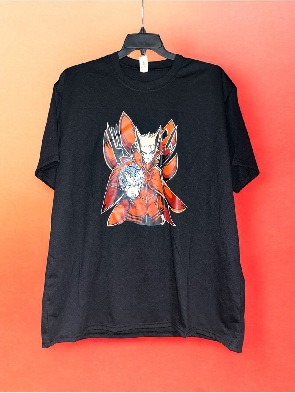Naruto Shippuden Black T-Shirt Size XXL